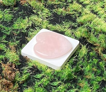天然能量可愛粉晶愛心片 刮痧片 旺人緣 旺姻緣 療癒 能量 擺件