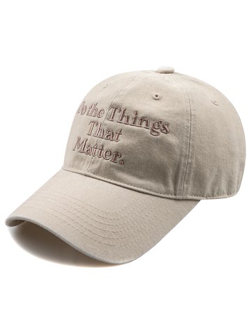 That meter Pigment Ball Cap-Beige