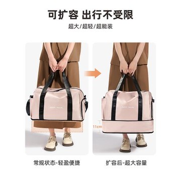 短途旅行包女士輕便大容量出差旅游外出時尚高顏值手提行李健身包