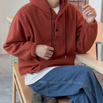 【Metanoia】 韓國設計 重磅抓絨連帽衫