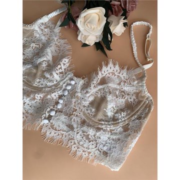 小芬固定雙肩帶超薄文胸性感蕾絲邊V型少女大胸顯小純色內衣夏季