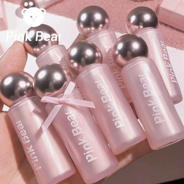 [快速出貨]【PINK BEAR 皮可熊】貼貼唇泥 不易掉色沾杯 高飽和度遮唇色 深唇適合