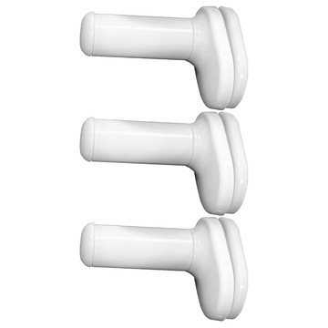 免打孔便攜折疊伸縮旅行晾衣架 3個  8.5 x 5.5 x 12.5~30cm  白色