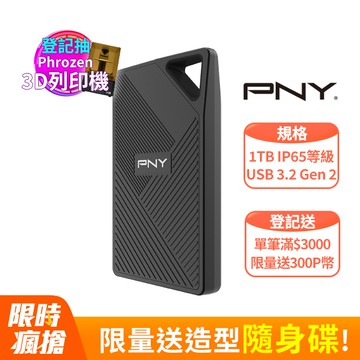 PNY RP60 1TB 外接SSD固態硬碟(PSD0CS3060-1TB-RB)