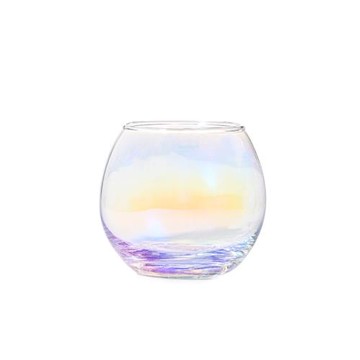 ins風玻璃圓形蛋杯球形杯奶昔冰淇淋北歐復古甜品杯金邊威士忌杯