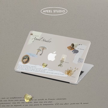 【 APIOU】現貨 燕麥色剪貼簿MacBook全包防刮保護殼Air 13吋 M1M2