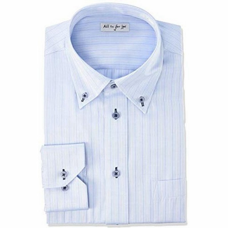 アトリエサンロクゴ お洒落な 長袖 ワイシャツ 形態安定 長袖yシャツ ビジネスシャツ メンズ Ybd 青ドビー ボタンダウン 日本 L 通販 Lineポイント最大0 5 Get Lineショッピング