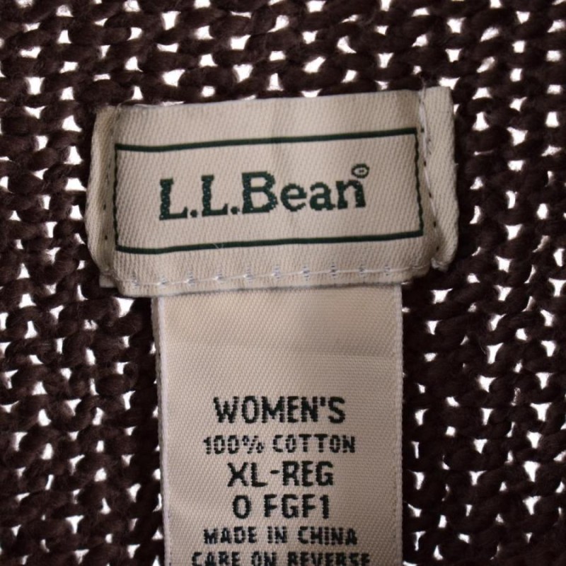 古着 90年代 エルエルビーン L.L.Bean タートルネック コットンニット