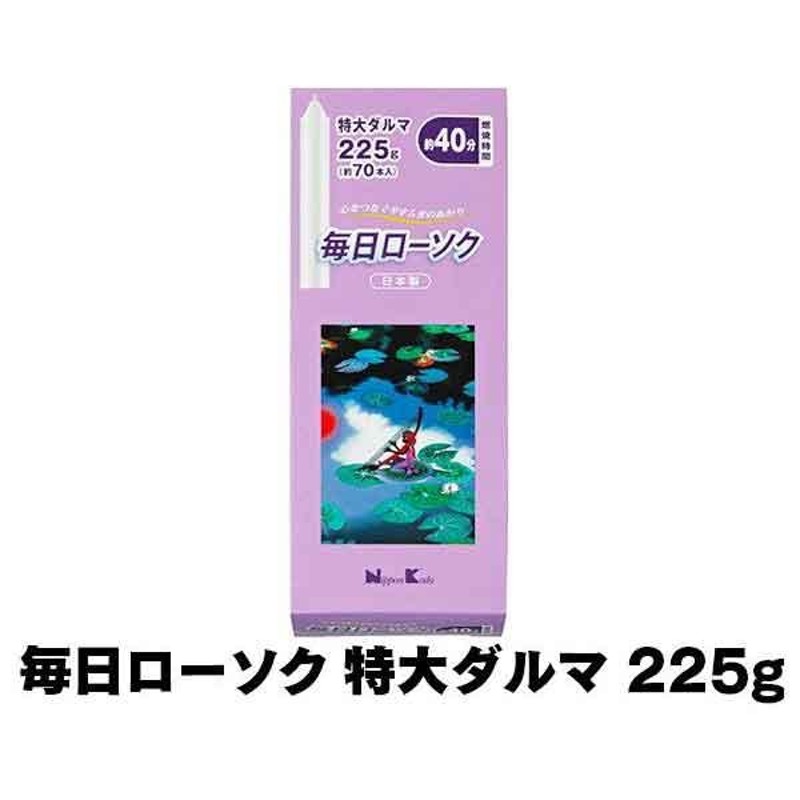 日本香堂 毎日ローソク豆約90g - ろうそく