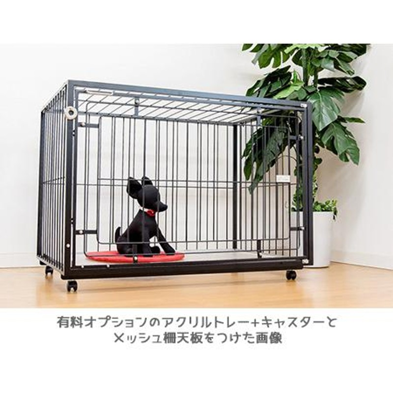 4面メッシュ ケージ W90×D60×H60cm 小型犬 〜 中型犬用 6Mワイド