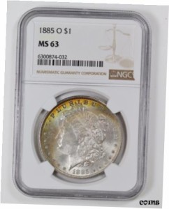 アンティークコイン NGC PCGS Morgan Silver Dollar O Pretty Toning MS-63