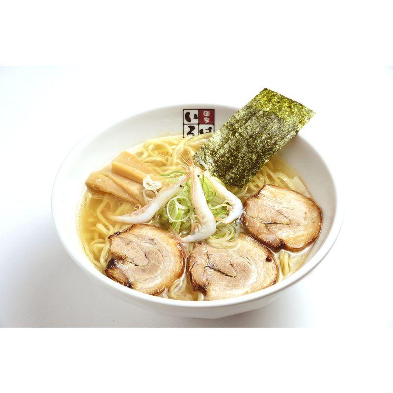 富山ご当地らーめん 麺家いろは 本店直送便 白エビ塩チャーシューめん 3食セット