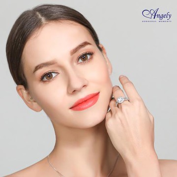 【Angely專櫃】耀眼滿滿晶鑽戒指