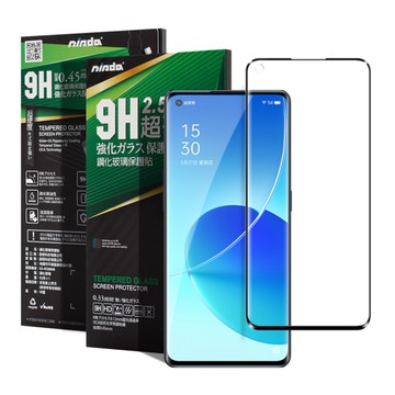 NISDA 完美滿版玻璃保護貼 for OPPO Reno 6 使用-黑色