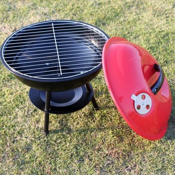 圓形燒烤爐 戶外家用蘋果便攜 木炭燒烤爐架 BBQ 冬季取暖 火盆歐