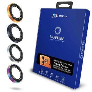 HODA 藍寶石單眼視覺設計鏡頭保護貼 iPhone 17 Pro / 17 Pro Max (3顆/組) | App回饋58點
