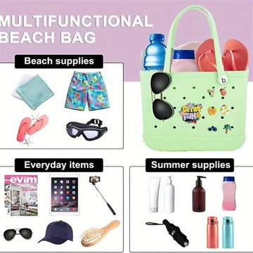 跨境熱賣式EVA沙灘包實心防水耐磨EVA洞洞包大容量菜籃子包批發