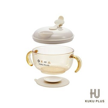 酷咕鴨 KUKU PLUS PPSU寶寶多功能學習吸盤碗(學習餐具/兒童餐具)