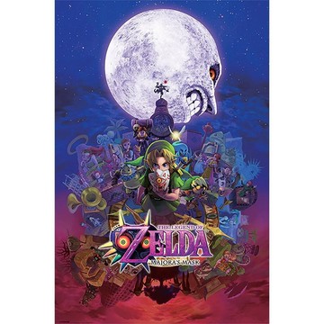 【薩爾達傳說】穆修拉的假面 Majora Mask 遊戲主視覺海報