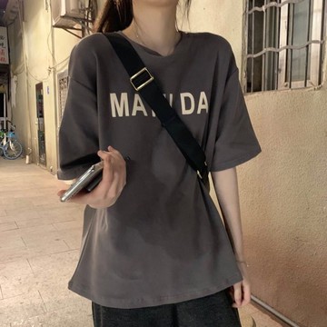 【砂糖夢境】新款2024夏季韓版百搭寬鬆學院風短袖T恤女裝學生上衣打底衫ins潮