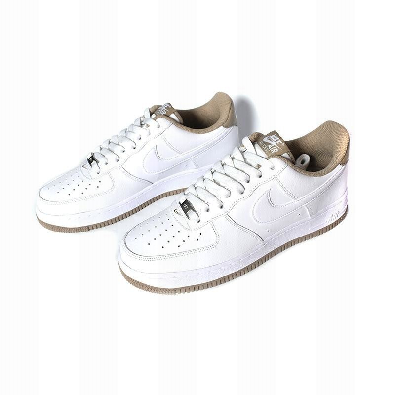 NIKE AIR FORCE 1 '07 White Taupe ナイキ エアフォース スニーカー ( 白 ホワイト ベージュ 緑 カーキ  DR9867-100 ) | LINEショッピング