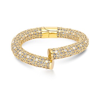 手鐲，銀（小號），鍍金，裝飾半寶石，手錶收藏