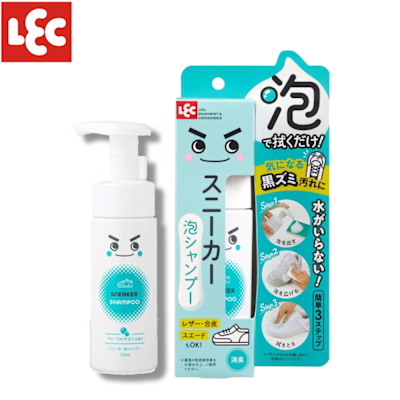 日本LEC 激落君球鞋用泡沫清潔劑150mL(日本製懶人洗鞋泡泡)