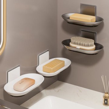 【i LIFE】 多功能肥皂瀝水架-1入(菜瓜布架 傾斜式 香皂碟 洗手台)