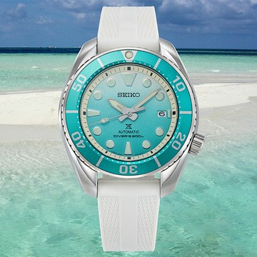 SEIKO 精工 Prospex 亞洲限量款 馬爾地夫沙洲 200米潛水機械錶-45mm(SPB539J1/6R35-03M0G)