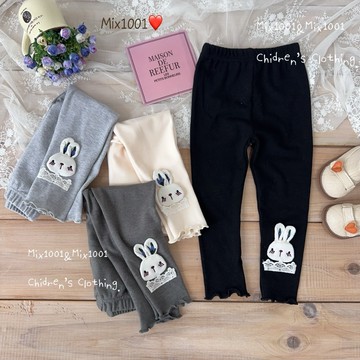 🌈✨mix1001合身款 木耳邊 害羞可愛小兔內搭褲✨兒童兔兔內搭褲 5-19