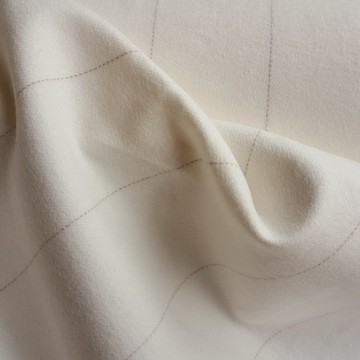 Cotton Cashmere 純棉 喀什米爾羊毛 彈性 磨毛 牛奶白 斜紋布