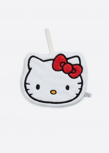 Hello Kitty系列．造型擦手巾(白-Hello Kitty)