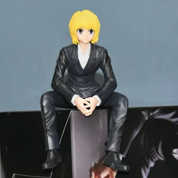 全職獵人第三彈 酷拉皮卡 坐姿壓杯面 動漫模型 擺件公仔