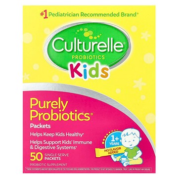 Culturelle, 兒童，Purely 益生菌®，1 歲以上，50 包單份包裝，每包 0.05 盎司（1.5 克