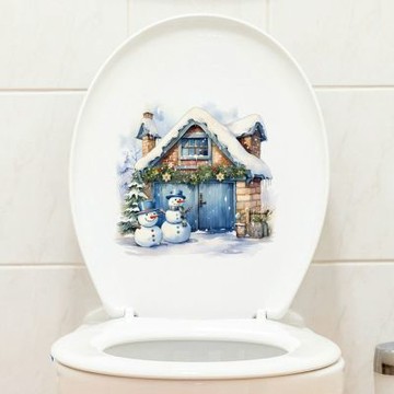 【MR.ZAKKA】創意萬用裝飾貼紙-聖誕節主題 雪人聖誕小屋 居家節慶布置 DIY可移式壁貼 無痕壁貼 牆貼