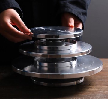 尺寸齊全展示轉臺 鋁合金 陶藝轉盤 蛋糕轉盤 雕塑轉盤 鋁合金 面可用 鋁轉臺 繪畫泥塑展示 雕塑轉臺 模型轉盤