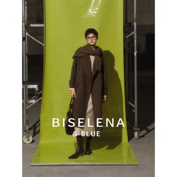 貝茜妮"靜奢老錢"復古綿羊毛雙面毛呢外套女2024冬季新款氣質大衣