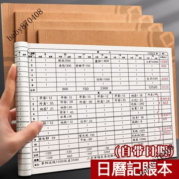 理財筆記本 手帳明細賬 記賬本 花銷冊 日常開支店鋪每日營業額現金收入記賬本手帳明細賬【爆款熱賣】