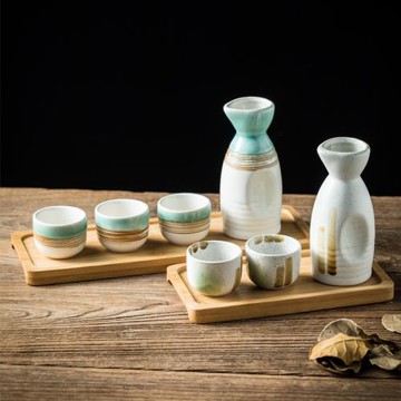 日式清酒瓶套裝陶瓷清酒酒具古風白酒分酒器燒酒杯酒盅溫酒器酒壺