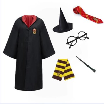哈利波特同款cos服學生表演服霍格沃茲學院巫師袍套裝萬圣節cos服