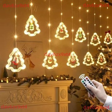 【聖誕節專用】LED 窗簾燈 臥室房間燈串 浪漫布置 USB燈串 房間佈置小物 房間氣氛燈 窗簾燈串 聖誕裝飾燈