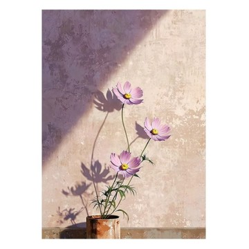 無框畫作 掛畫 裝飾畫 客廳掛畫 沙發背景牆掛畫 奶油風掛畫 花卉掛畫 肌理掛畫 直式掛畫 40*60cm