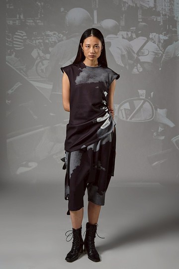 21SS INF中性抽繩無袖上衣