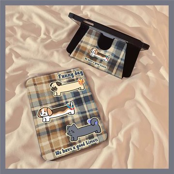 衫格小狗適用三星A9保護套Galaxy Tab S10+平板殼360度旋轉S9FE防摔A8全包S7Plus復古lite時尚帶筆槽11寸10.9