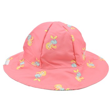 flapjackkids 兒童款雙面遮陽帽 UPF50+高防曬 繫帶設計  美人魚 + 海馬  2~4歲