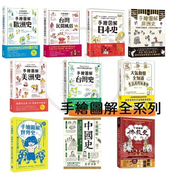 和平國際-手繪圖解．世界史/台灣史/中國史/日本史/佛教史/天氣動態全知道/台灣民間風俗/歐洲史/美洲史/非洲史