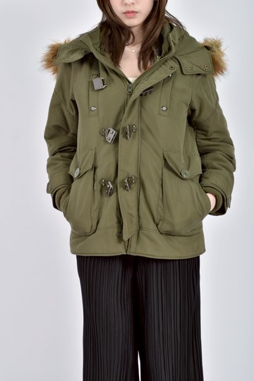 (S) the n 3b質感連帽長袖綠色外套