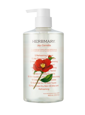 荷本瑪莉濟州溫泉水沐浴露800ml山茶花