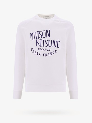 Cotton sweatshirt with frontal logo print - MAISON KITSUNE - gender_Man