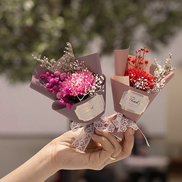 【ʚ ɞGIFTME5台灣現貨ʚ ɞ】小束乾燥花 精美小禮物 禮物裝飾 裝飾物 送禮 畢業禮物 婚禮小物 教師節